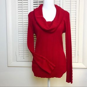 UNITED STATES red cowl neck sweater
SIZE M
